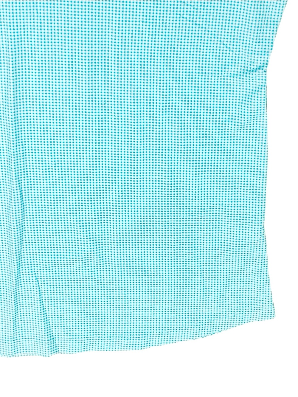 IBKUL Shirt UPF 50+ Blue Gingham Print Cap Sleeves 3/4 Zip Top Sz XL - Picture 5 of 11